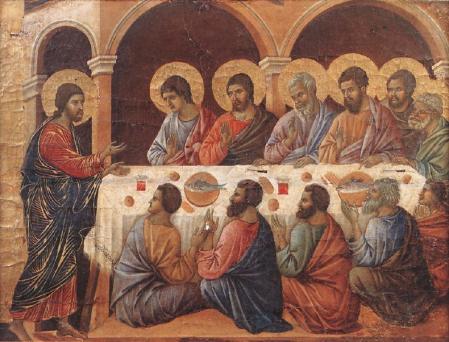 Duccio, Christ's appearance when the apostles are at table