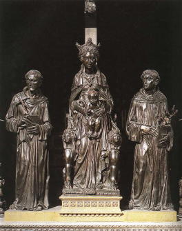 Donatello, Virgin and Child between St Anthony and St Francis