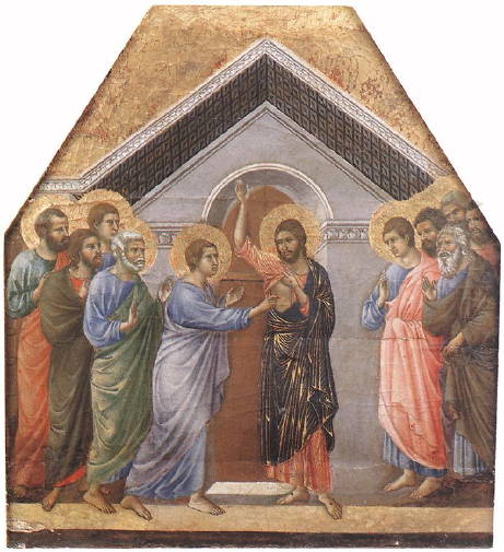 Duccio, Incredulity of St Thomas