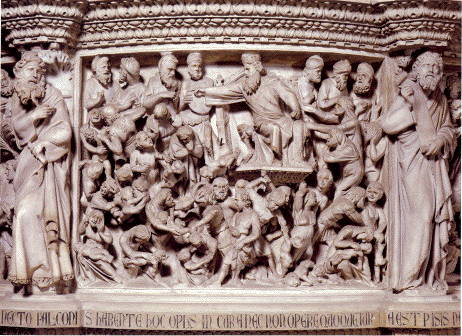 Giovanni Pisano, Herod ordering massacre of the Innocents