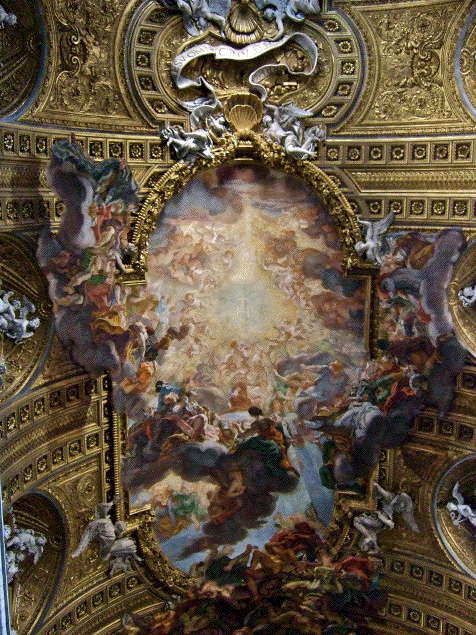 Baciccia, Adoration of the Holy Name of Jesus