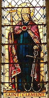St Clement window, St Olave's Hart Street, London