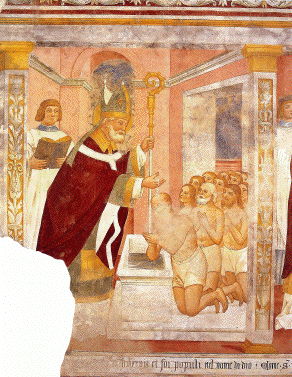 Lombard School, St. Patrick Baptising