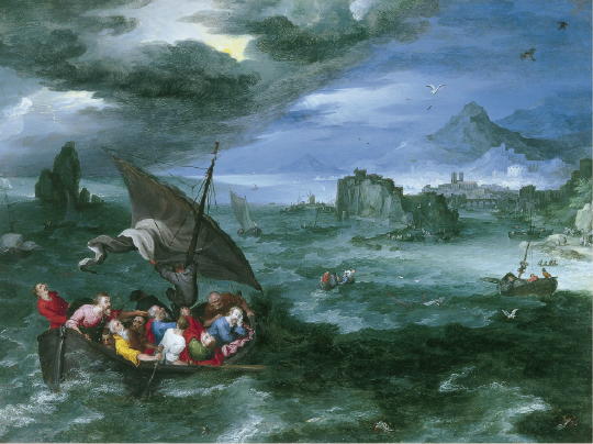 Jan Bruegel the Elder, Christ in the Storm On the Sea of Galilee