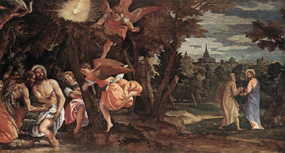 Paolo Veronese, Baptism and Temptation of Christ