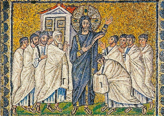 Risen Jesus appears to disciples, Sant'Apolinnare Nuovo
