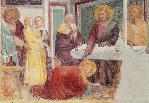 Gaddi, Magdalene Washing the Feet of Jesus