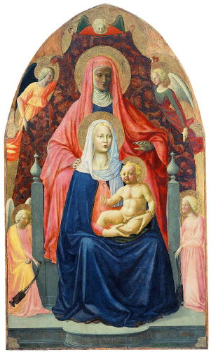 Masaccio, Madonna and Child with St. Anne