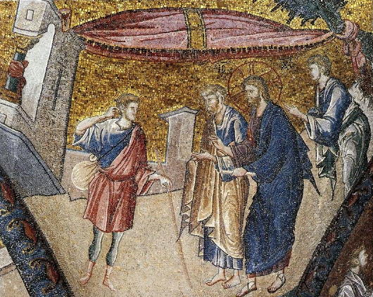 Christ heals the deaf man