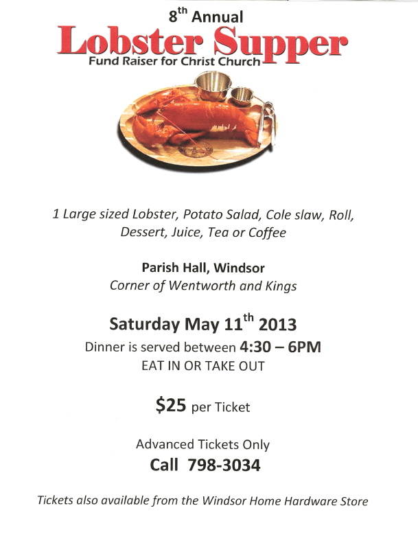 Lobster Supper 2013 Poster